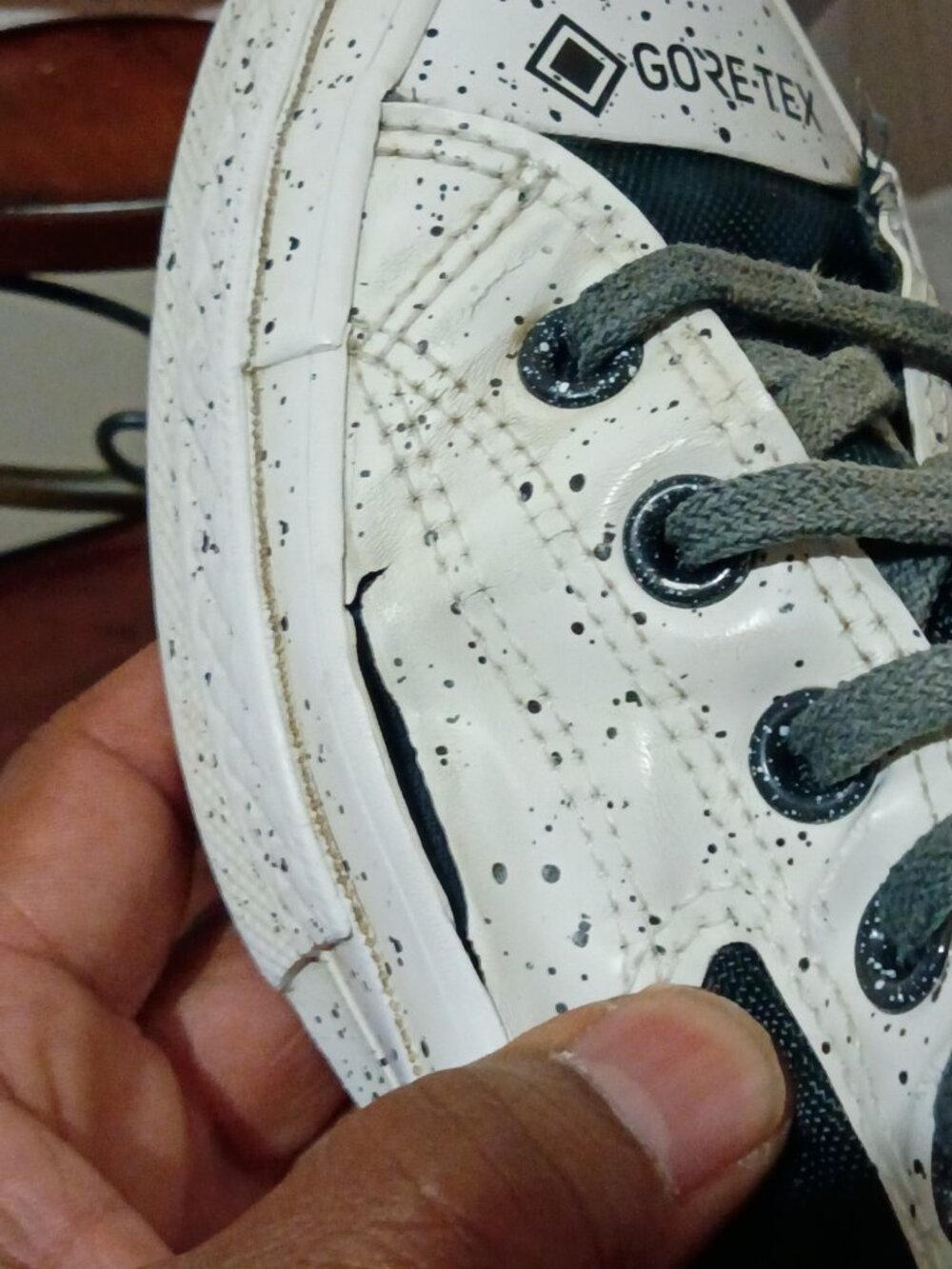Chuck 70 Converse High GORE-TEX Black Clear Speckled 165939C Men's 9 Women's 11 - Picture 2 of 14